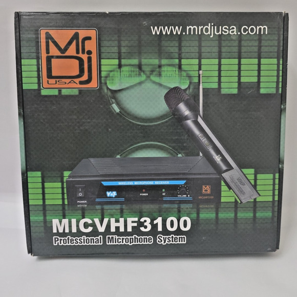 MR DJ MICVHF3100 Wireless Dual-Channel Handheld design Microphone System - Picture 2 of 7